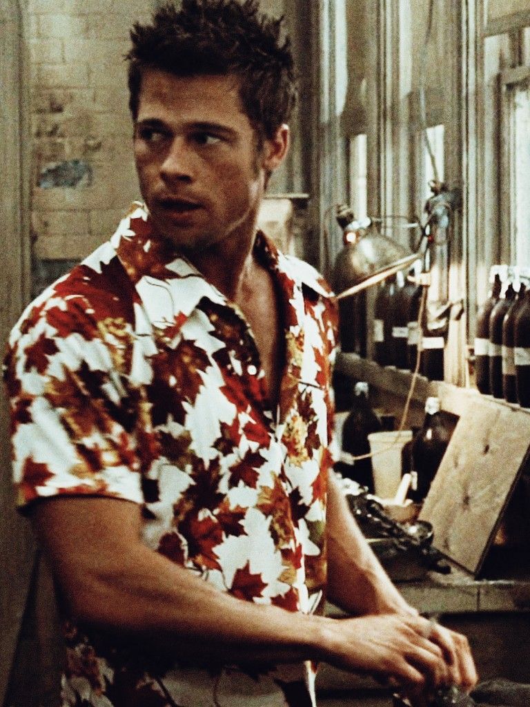 Tyler Durden leaf print shirt worn