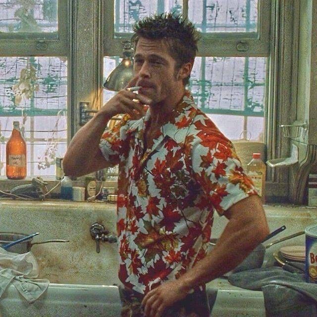 Tyler Durden leaf print shirt