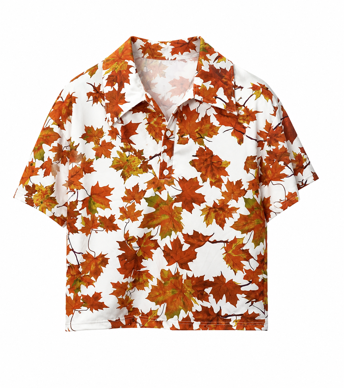 Tyler Durden leaf print shirt, front