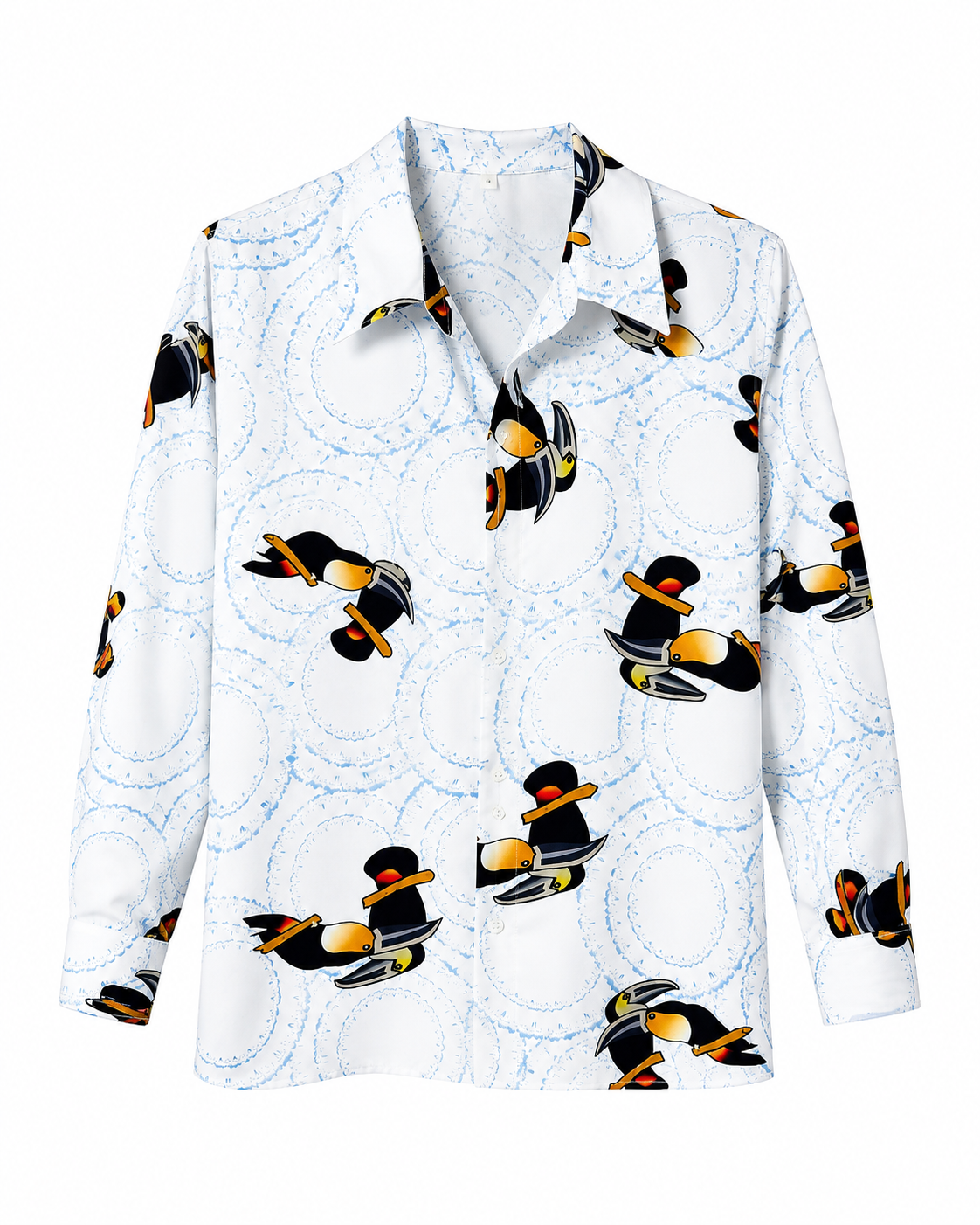 Tyler Durden penguin print shirt, front