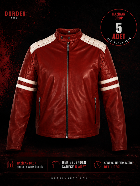 Tyler Durden Jacket - Red and White