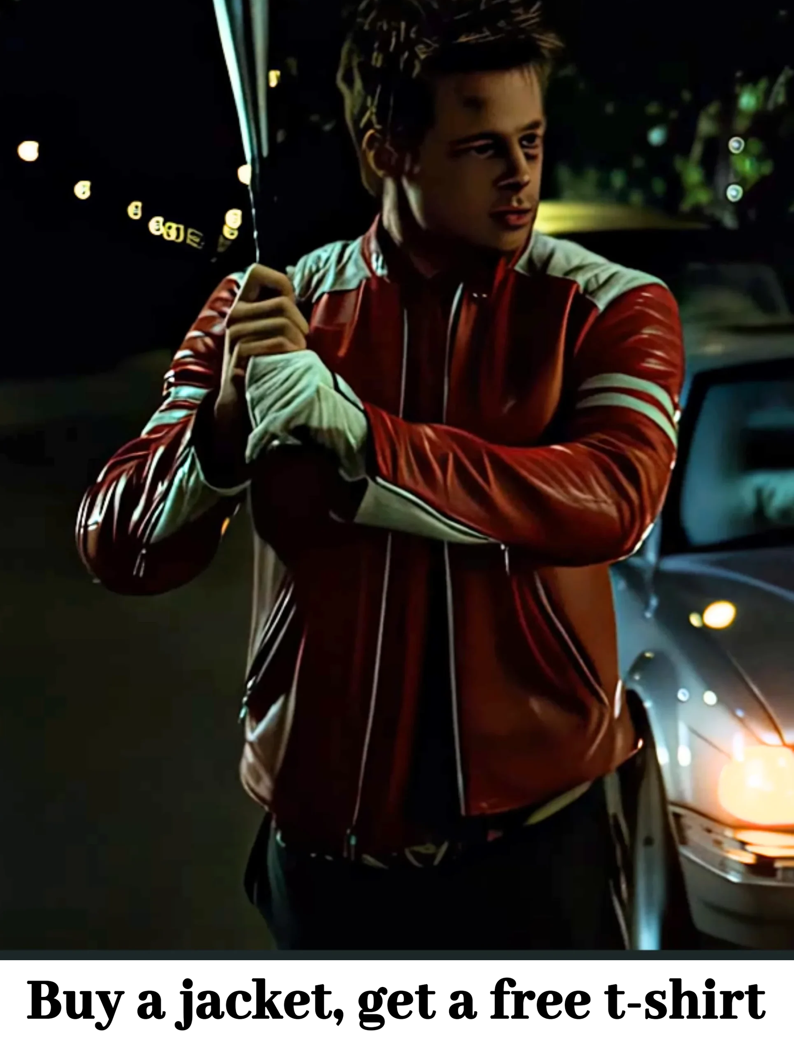 Tyler Durden Jacket - Red and White